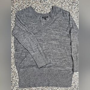 Cashmere Banana Republic Charcoal V-Neck Sweater